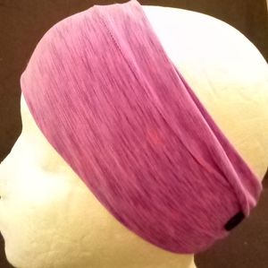 Sport fabric headbands with black button mask holders. One size. Multi colors.